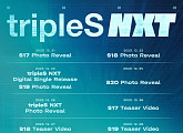 트리플에스, 새 디멘션 예고…tripleS NXT 스케줄러 공개
