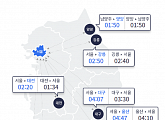 [설 고속도로 교통상황] 귀성길 전국 실시간 교통정보 9일 오전 1시 기준 서울→부산 5시간20분