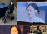 '미지의 서울' 유유진, 촬영장 비하인드 컷 속 시크 매력