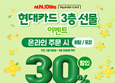 파파존스, 현대카드와 손잡고 실속 할인 프로모션
