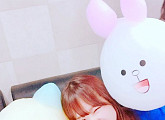아이오아이 최유정, 광고 모델 발탁 기념 '애교' 인증사진 공개