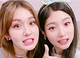 IOI 전소미ㆍ정채연, 반가운 두 상큼이들의 만남 "오랜만에"
