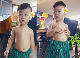 이동국 아들 대박이, 귀여운 노출 "네가 가라 하와이"