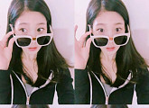 아이오아이 정채연, 선글라스 셀카 공개 '상큼'