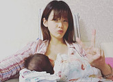 정가은, 수유 중 셀카? "건강하게만 자라다오"