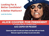 록스타 앨리스 쿠퍼, 대선 출마 선언 "문제적 시대를 위한 해결사"