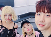 효연X민X조권 Triple T, 대기실 인증샷…27일 ‘쇼 음악중심’ 출연