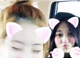 트와이스 다현ㆍ쯔위, 고양이 변신 '등교 중 샤샤샤'