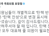 표창원 "의원들, 개별적으로 탄핵 입장 변경 표시 요구했다"