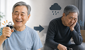 만 65~74세 고령층, 손아귀 힘 빠지면 우울장애 위험 7배 높아