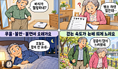 [만화로 보는 시니어 뉴스] 자주 넘어진다면 나이 탓으로 넘기지 마세요