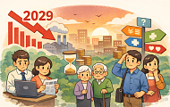 대한민국 2029년부터 인구 감소 '중장년 삶 바뀐다'