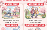 [만화로 보는 시니어 뉴스] 봄철 심혈관 질환 주의보, 6가지 생활수칙
