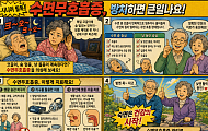 [만화로 보는 시니어 뉴스] 심한 코골이, 수면무호흡증 신호