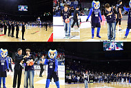 엔싸인, 프로농구 KCC 홈 개막전 참석…뜨거운 에너지 선사