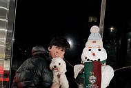 임영웅, 첫눈보다 반가운 히어로…제설 요정 변신