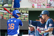 '최강야구' 이학주, 롯데 황성빈 커피차 받았다