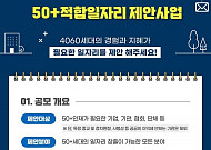 서울시, 50+ 적합 <b>일자리</b> 제안 공모