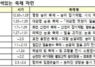 1~2월 지역축제 풍성...가족과 추억 만들어요!