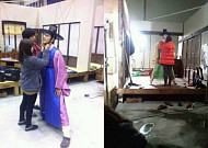 송재희 매너발 '화제'…'해품달' 촬영서 여성 코디 위해 '쩍벌남' 변신