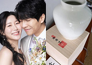 이승기·이다인, 초호화 결혼식 답례품은 ‘화병’…“아름답게 살아가겠다”