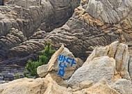 “액운 쫓으려고” 울산 대왕암공원 ‘바다 남’ 낙서범 검거