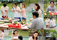'해피엔딩' 콩가루 가족, 수영장에서 왁자지껄 단란한 파티