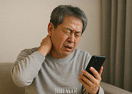OTT 볼 때 조심하세요!…일자목 증후군