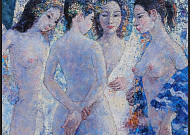 세상과 인간을 따뜻한 색채로 감싸다⋯곽동효 화백 '블루 & 화이트' 개최