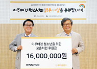 교촌에프앤비, ‘이주민센터 친구’에 1600만원 기탁