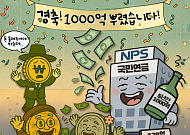 [AI 코인패밀리 만평] 경축! 국민연금이 1000억을 뿌렸습니다!