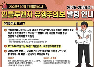 “작년보다 두 달 빠르다” 독감 유행주의보 발령