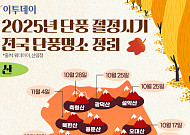 2025년 단풍 절정시기·전국 단풍명소 정리 [그래픽 스토리]