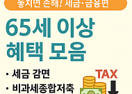 놓치면 손해! 65세 이상 혜택(세금·금융편)