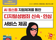 “디지털 성범죄 영상, AI가 6분 만에 지운다"… 서울시 민원서비스 개선 우수 사례 발표
