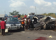 '동승자 2명 사망' 조슈아 교통사고 현장 모습