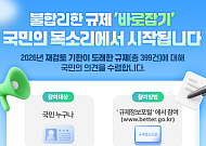 정부 규제 399건 재검토 착수, 자격기준·시설기준·의무교육 전면 점검