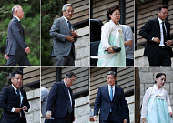 故 정주영 명예회장 25주기…범현대가 청운동 자택 집결