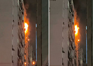 송파 장미아파트 간밤 화재…입주민 대피