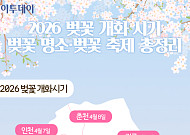 2026 벚꽃 개화 시기·벚꽃 명소·벚꽃 축제 총정리 [그래픽 스토리]
