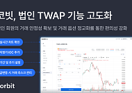 코빗, 법인 TWAP 기능 고도화…거래 안정성 및 편의성 강화