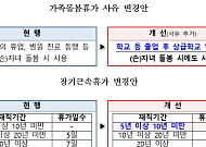 공무원 자녀 학교 입학 전에도 돌봄휴가 사용 가능해진다