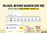 캐시워크, 출석체크 보상 확대·캐시로또 도입