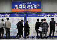 수원시 일자리박람회 '북적'…반도체 등 특화산업 50곳 참여 [포토]