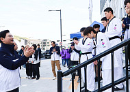 상일 용인특례시장, 경기도체육대회 선수단과 동행…26개 종목 485명 총력전