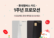 롯데멤버스 카드, 출시 1주년 맞아 백화점·마트 등 할인 혜택