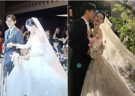 故 최진실 딸 최준희, 결혼식 현장 공개⋯오빠 최환희 손 잡고 입