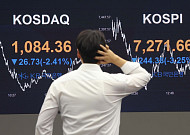 외국인 6조 순매도, 코스피 하락 마감 [포토로그]