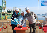 삼성重, '시더 FLNG' 성공적 진수…스마트조선소로 제조 혁신