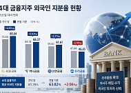 금융지주 외국인 지분율 고공행진…자사주 소각에 보유비중 늘었다